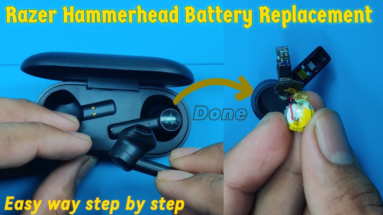 RAZER HAMMERHEAD True Wireless earbuds Battery Replacement