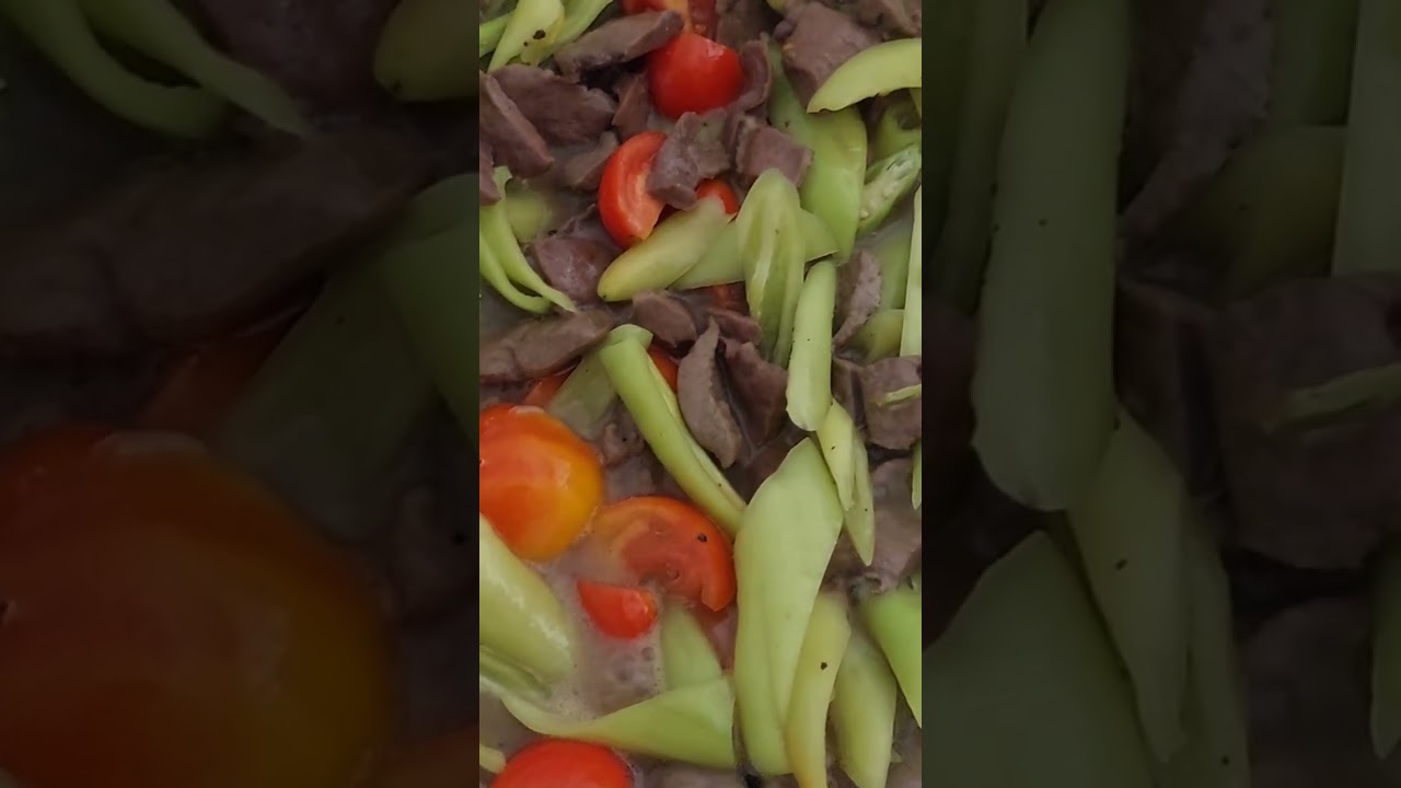 ឆាគ្រឿងក្នុងគោបន្លែ2មុខឈ្ងុយឆ្ងាញ់