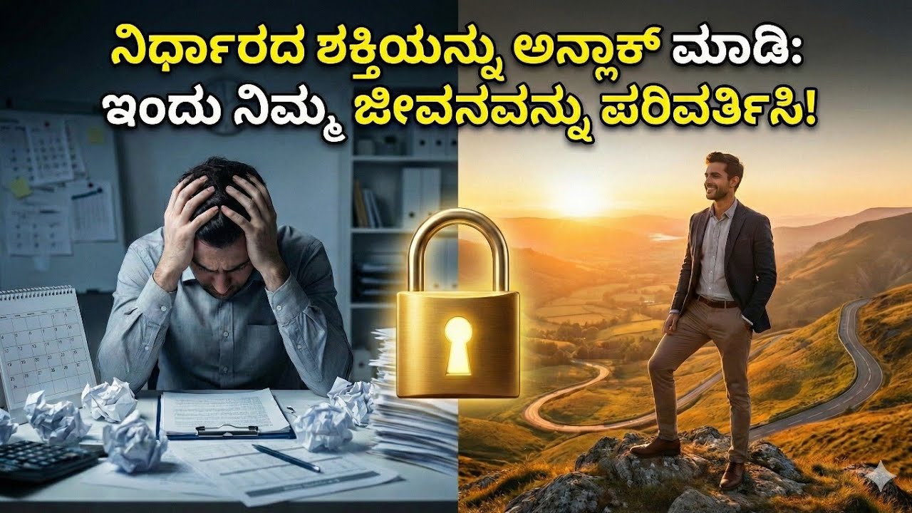 ನಿರ್ಧಾರದ ಶಕ್ತಿಯನ್ನು ಅನ್ಲಾಕ್ ಮಾಡಿ: ಇಂದು ನಿಮ್ಮ ಜೀವನವನ್ನು ಪರಿವರ್ತಿಸಿ! | Decision is important in life  