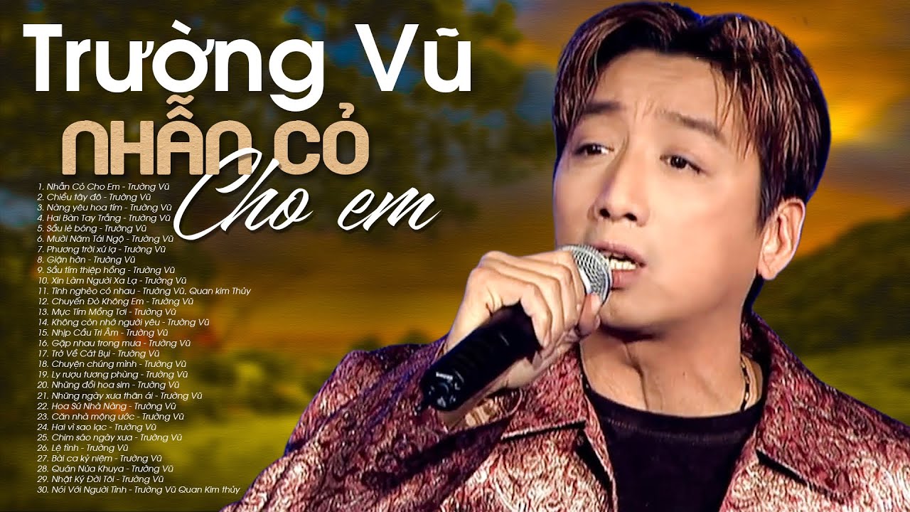 Liên Khúc NHẪN CỎ CHO EM - TRƯỜNG VŨ | Nhạc Vàng Hải Ngoại Hay Nhất 2021 Đặc Biệt Hay