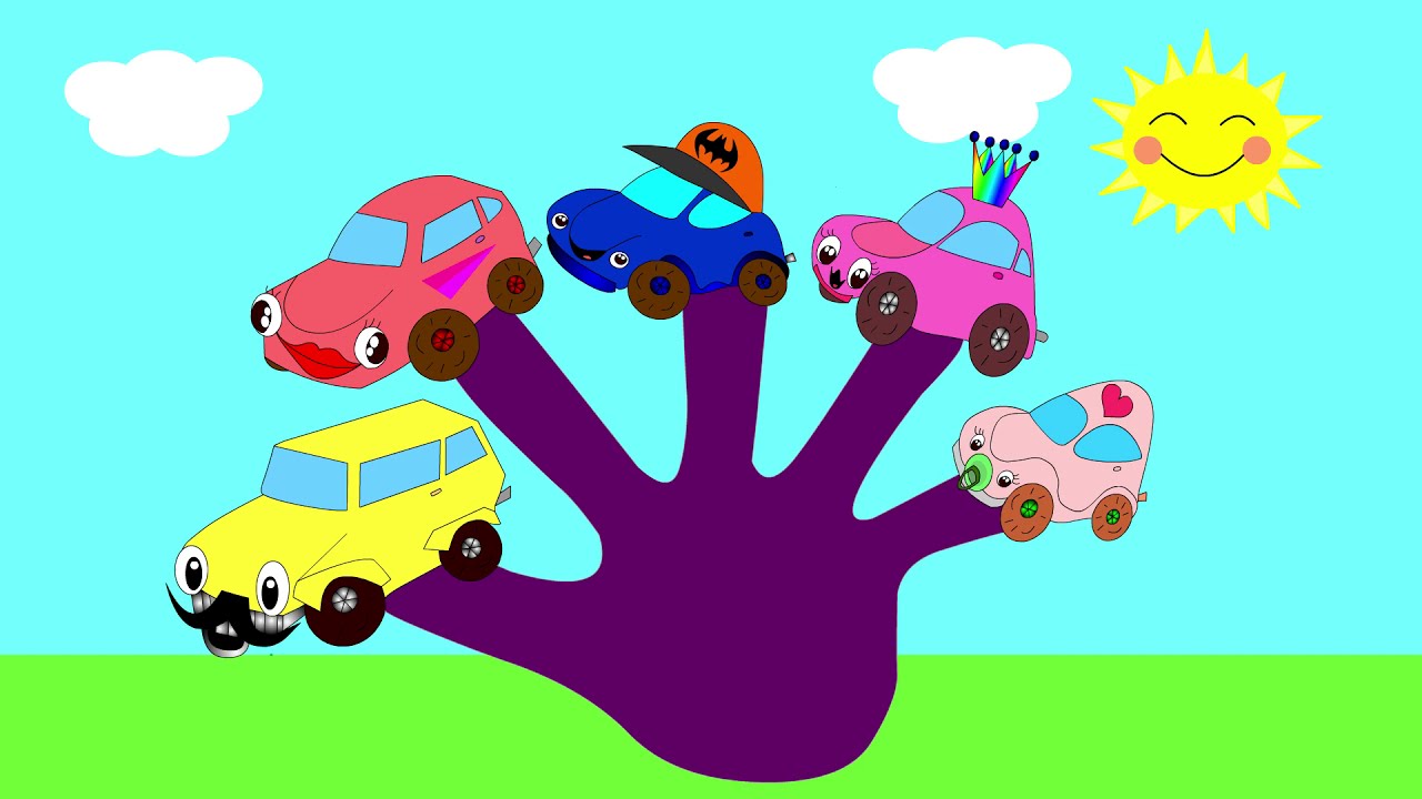 FINGER FAMILY CARS, AUTO, VEHICLES, nursery rhyme, song for kids, babies, toddlers.