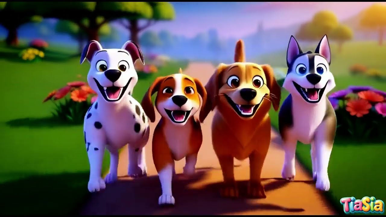 Dog Song | Doggy Dance Woof Woof 🐶 | Fun Kids Dance Song | TiaSia | Animal Song