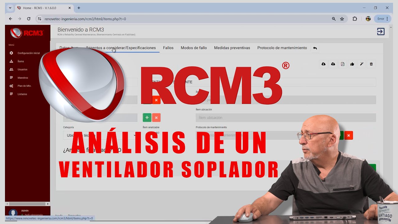 RCM3: ANÁLISIS DE UN VENTILADOR SOPLADOR
