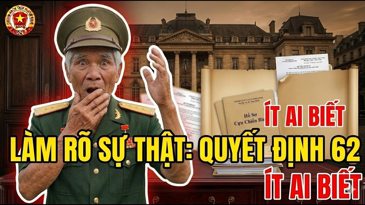 BỘ NỘI VỤ LÀM RÕ: Quyết định 62 và sự thật ÍT AI BIẾT #tintuc #cuuchienbinh