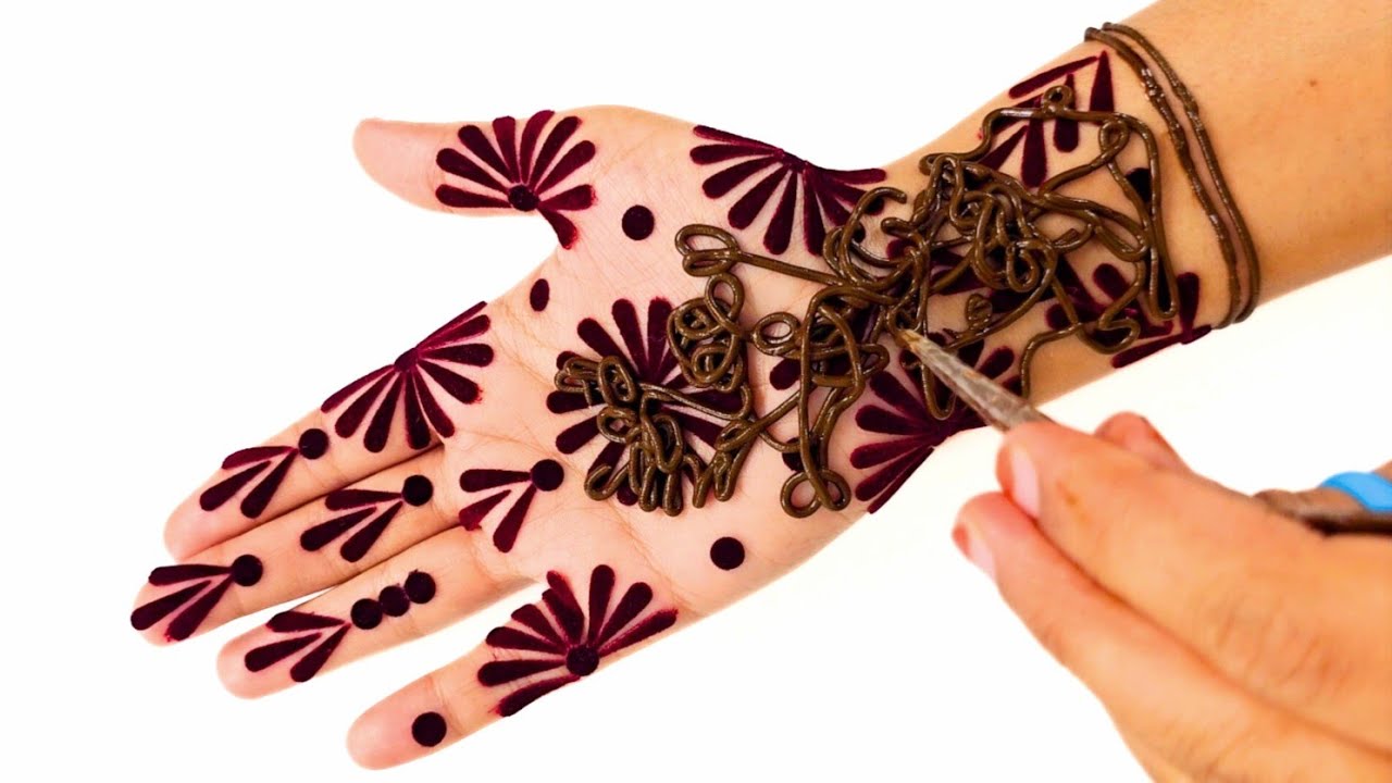 Bindi Simple Mehandi Design for hands | Easy Mehndi | Mehandi ka design | Mehendi | Mehndi designs