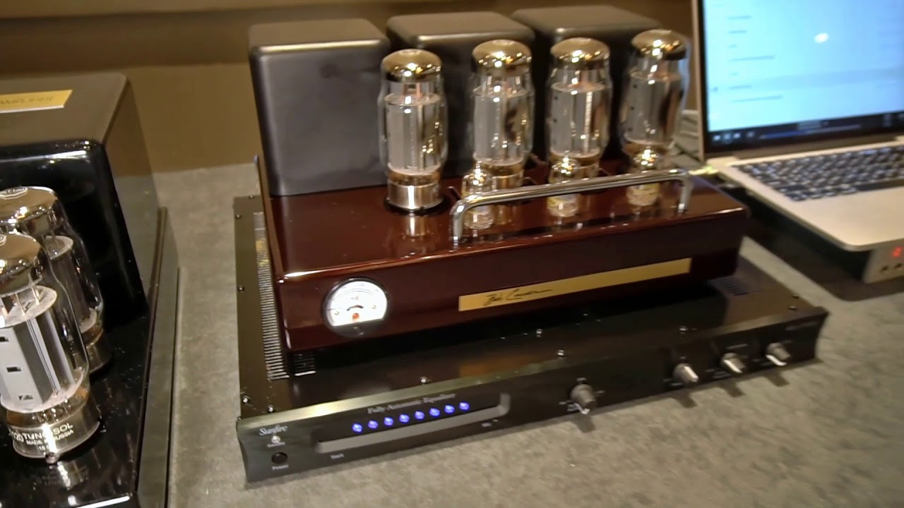 Carver Crimson Amp and Amazing Line Source Speakers at Capital Audiofest 2017