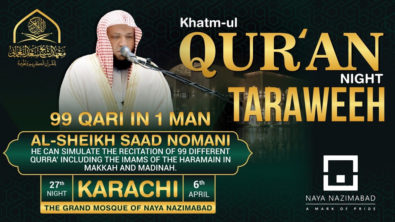 Khatmul Quran at the Grand Mosque of Naya Nazimabad
