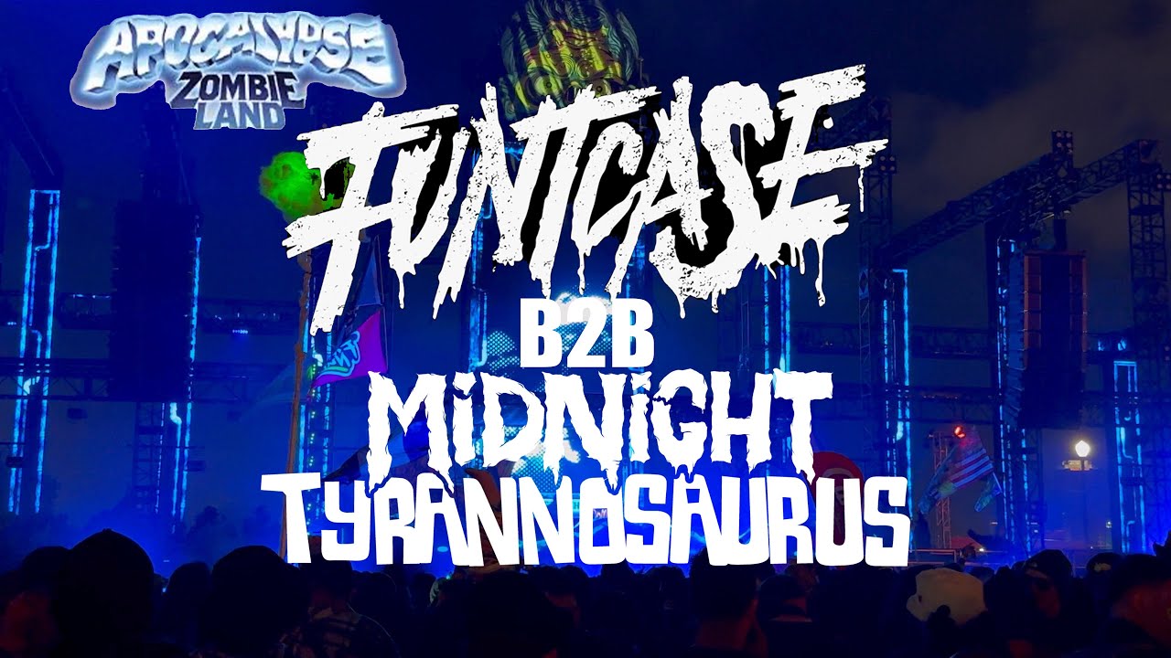 Funtcase B2B Midnight Tyrannosaurus Live Set At Apocalypse Zombie Land 2025 Long Beach, California 