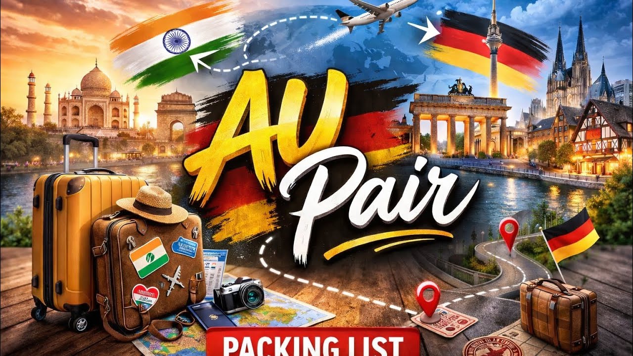 Aupair packing list 🇩🇪💫          #germany #aupair 