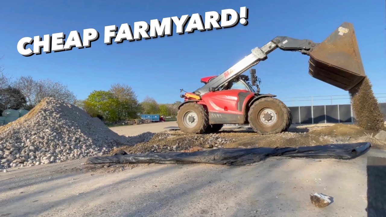 CHEAP FARMYARD IS CRUSHED CONCRETE WORTH IT?! EXPANDING THE FARMYARD!