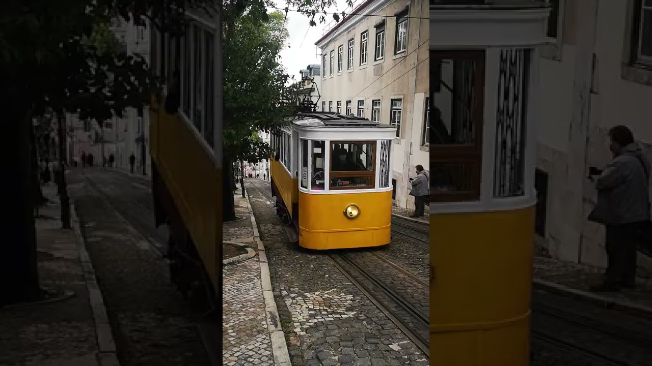 Funicular Railway in Lisbon, Elevador Da Glória