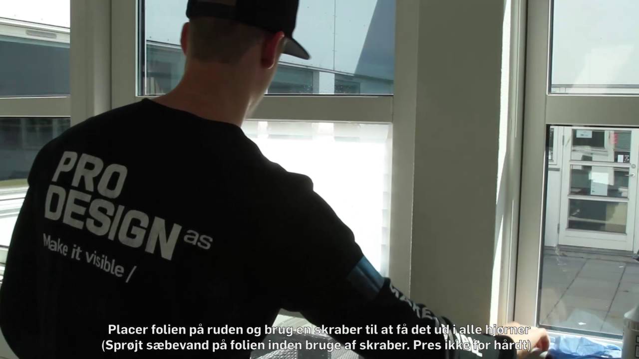 Montering af designfolie
