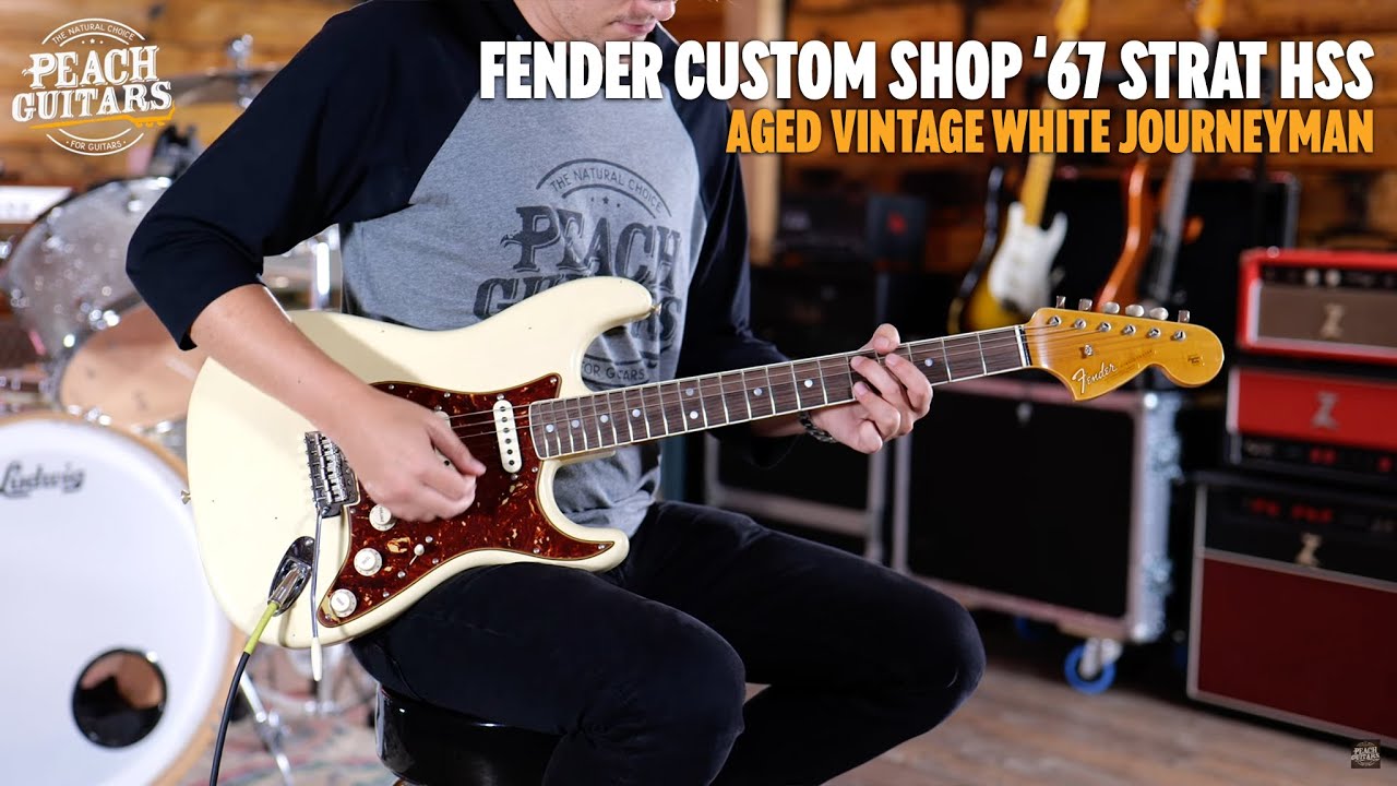 No Talking...Just Tones | Fender Custom Shop '67 Strat HSS Journeyman Aged Vintage White