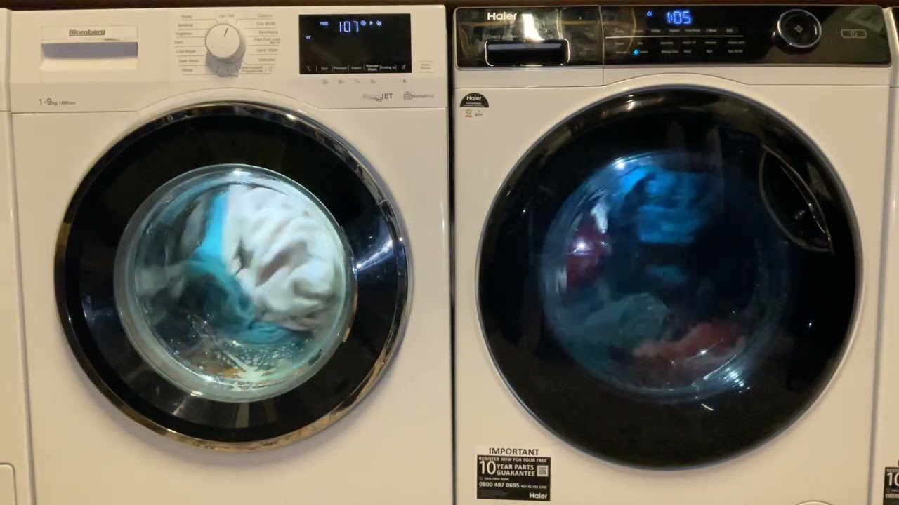 Wash Race Blomberg RapidJet LWF194520QW Vs Haier Direct Motion HW90-B14959U1 Cottons 40 1400rpm