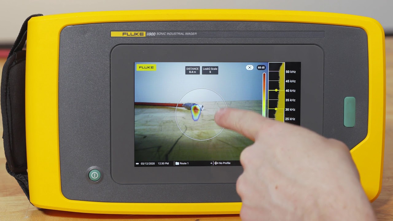 Fluke LeakQ™ mode on ii900 Acoustic Imager