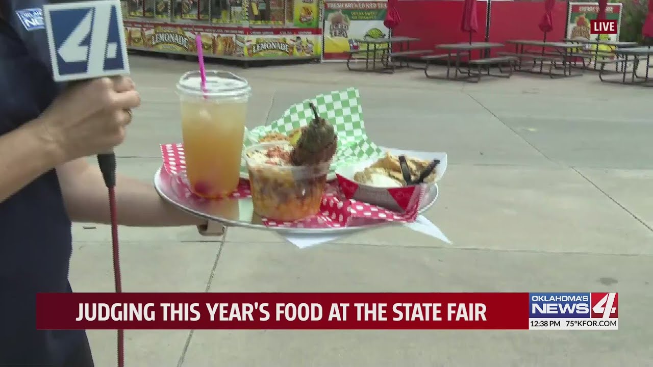 KFOR's Emily Sutton judges this year's food at the OK State Fair