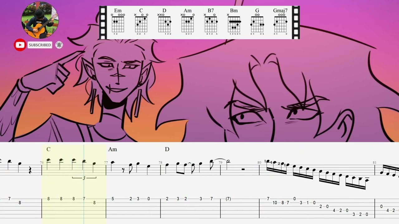 Научитесь играть «LITTLE WOLF» группы EPIC THE MUSICAL для акустической гитары! Табы + аккорды + ...