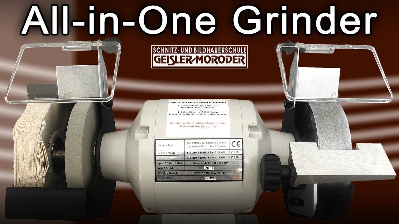 WELTNEUHEIT f&uuml;r Schnitzer! All-in-One Grinder Anwendungsvideo zum Sch&auml;rfen von Schnitzeisen