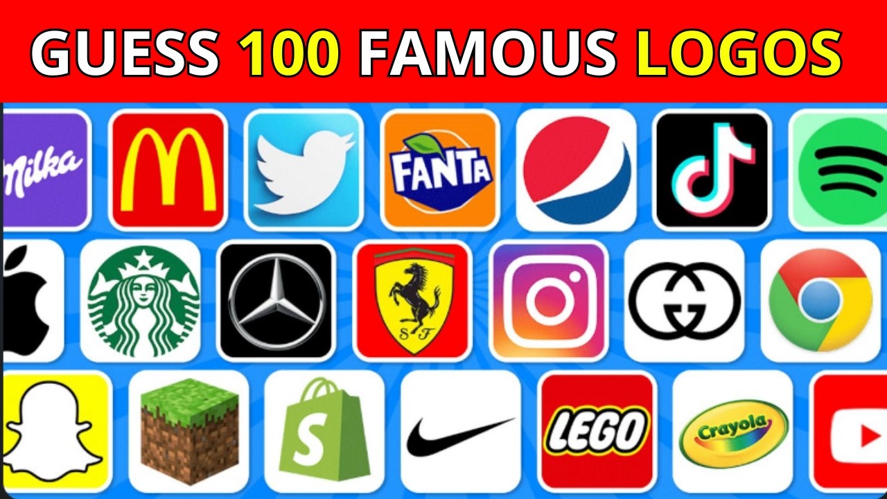 Guess the Logo in 3 Seconds | 100 Famous Logos 🥇 Logo Quiz 2026