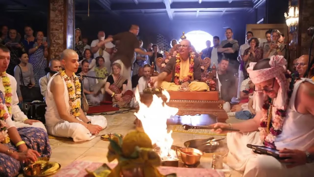 European Retreat - HH Bhakti Vijnana Goswami in ISKCON Jandelsbrunn Simhachalam 16-19 June 2023