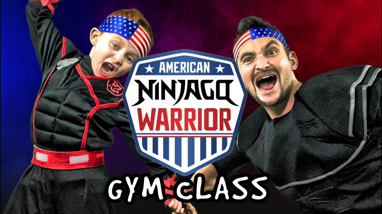 Kids Workout! AMERICAN NINJAGO WARRIOR GYM CLASS! Real-Life VIDEO GAME! Kids Workout Videos, DANCE!