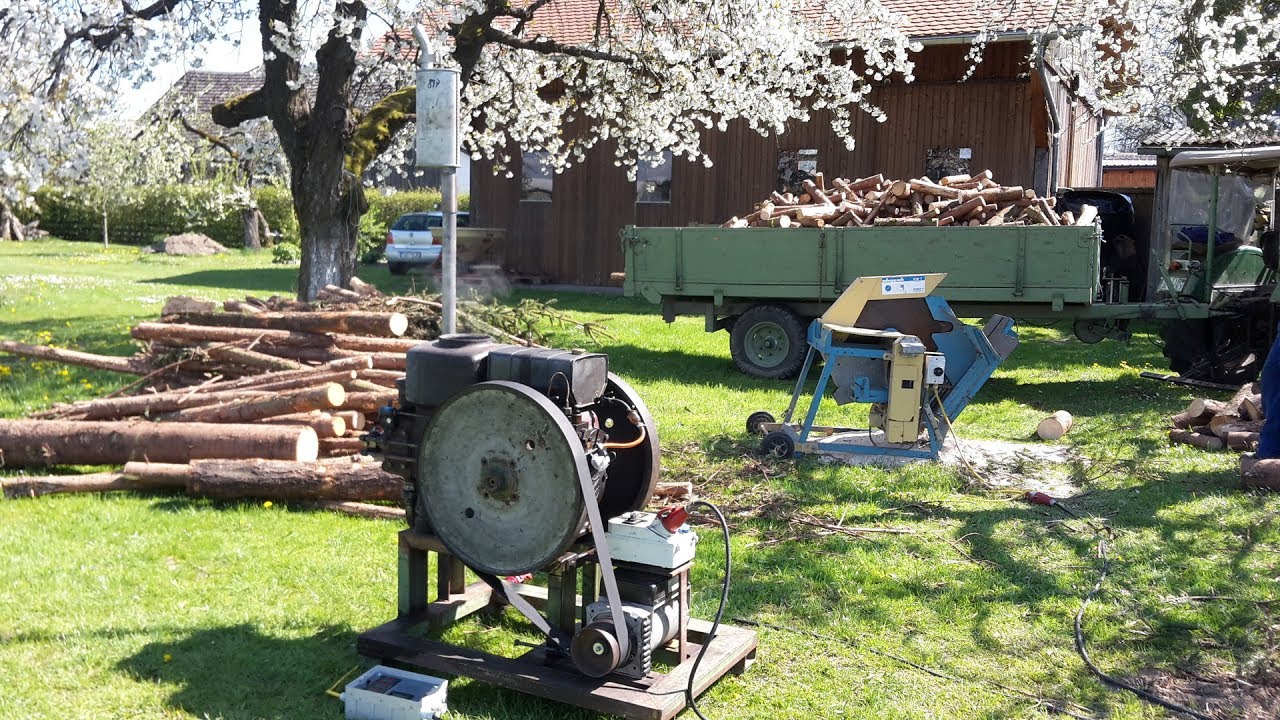 Deutz MAH 714 Verdampfer mit 5,5 kW Generator: Dauerlast - holzsägen