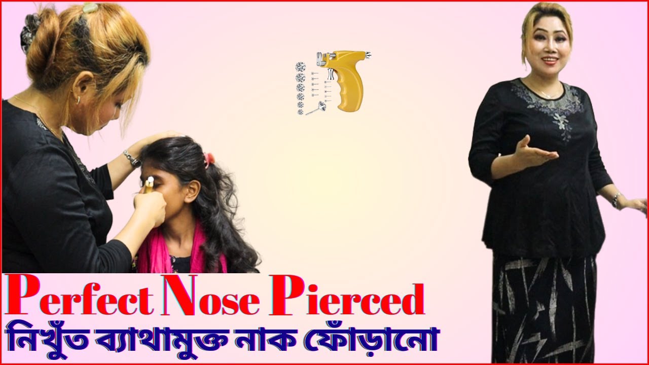 How To Get Perfect Pain Free Nose Piercing For Girls💓👌👌