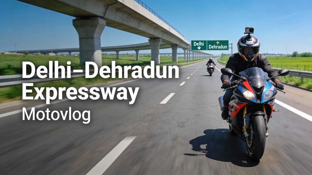 Delhi to Dehradun Expressway Ride | India’s New Highway | Expressway Motovlog | POV Bike Ride