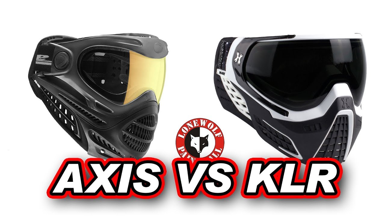 Dye Proto Axis  Goggles vs HK Army KLR Mask Comparison w/ Jake Team Insanity Lone Wolf Paintball