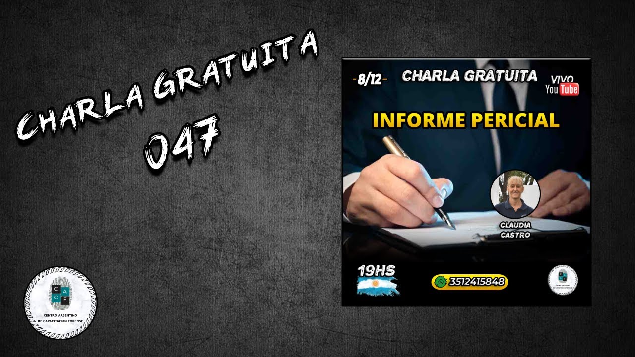 Informe Pericial - Criminal&iacute;stica