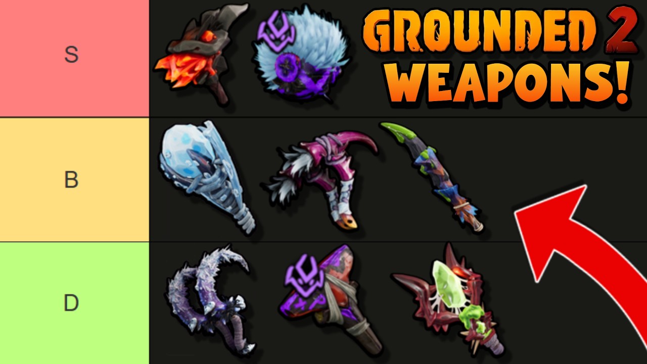 Лучший рейтинг оружия в Grounded 2!