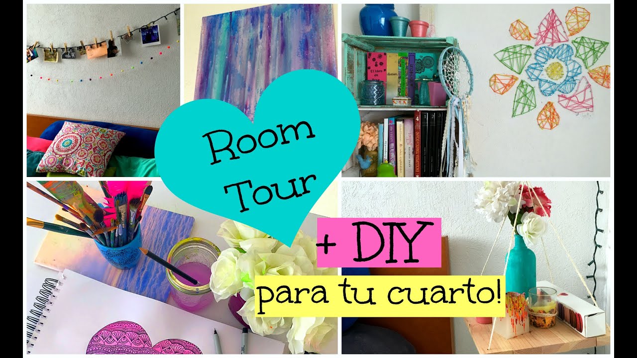Manualidades para tu Cuarto + ROOM TOUR! ♡ Dani Hoyos Art