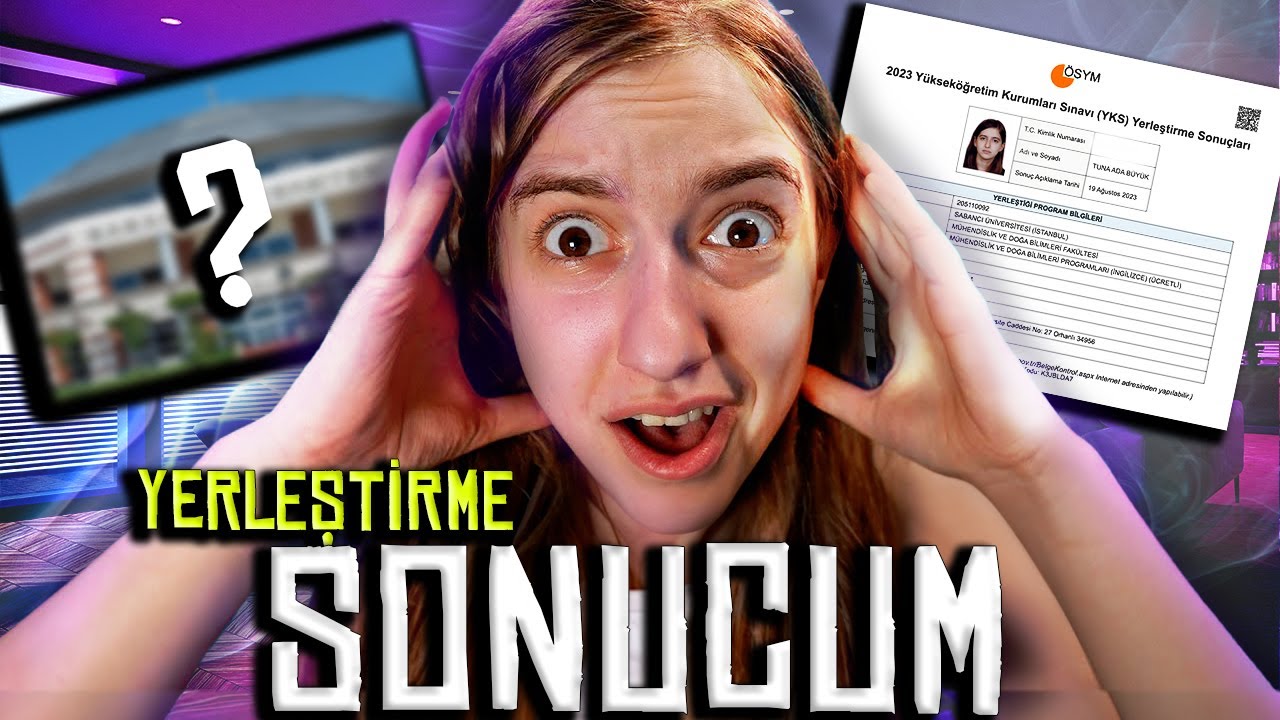 YKS 2023 YERLEŞTİRME SONUCUMA BAKIYORUM !!!!!