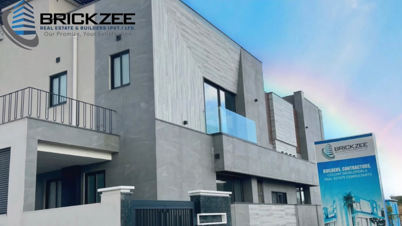 1 Kanal Corner Luxury Modern Furnished House in B-17 Islamabad || Project By Brickzee Builders ||
