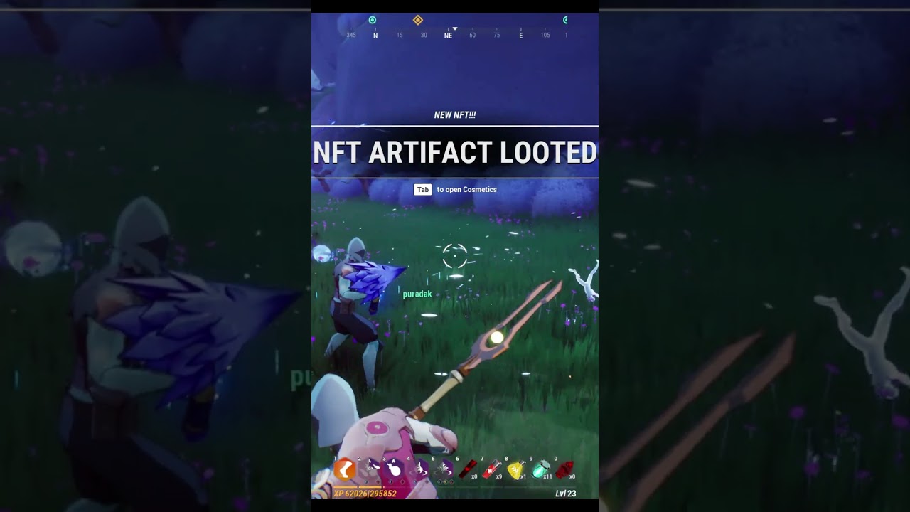 [P2E] Bigtime. MMORPG. NFT Artifact Rooted(Emote)