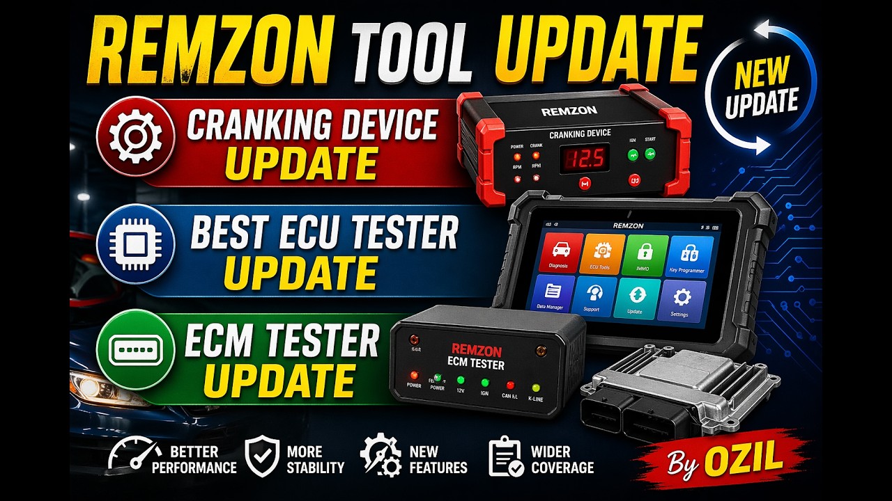 Remzon Tool update | Cranking device update | Best ecu tester update | ecm tester update by Ozil