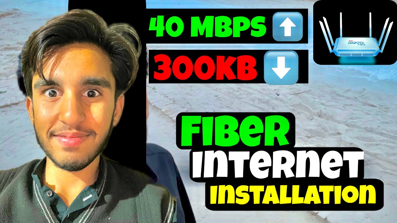 Fiber internet lagwa lia 😍 specially for YouTube Vlogs 🥰