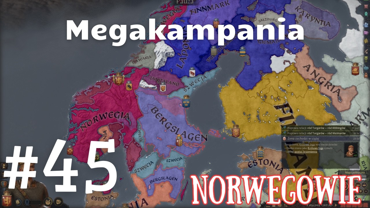 Megakampania Norwegowie #45 Rok 3 Kr&oacute;l&oacute;w 1240-1249