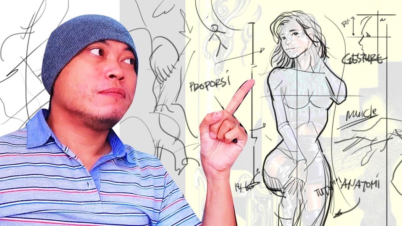 Tips menggambar manusia untuk pemula | Review Karya Subscriber