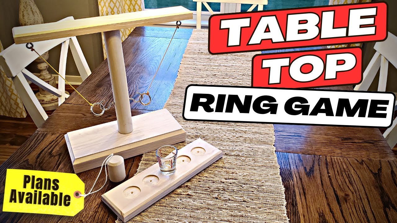 Table Top Ring Toss Game | With Shot Ladder