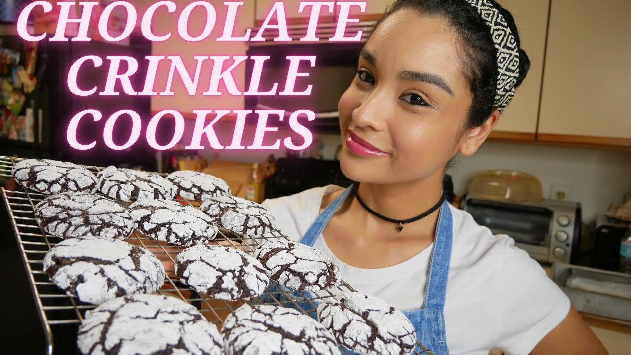 How To Make SUPER FUDGY Chocolate Crinkle Cookies