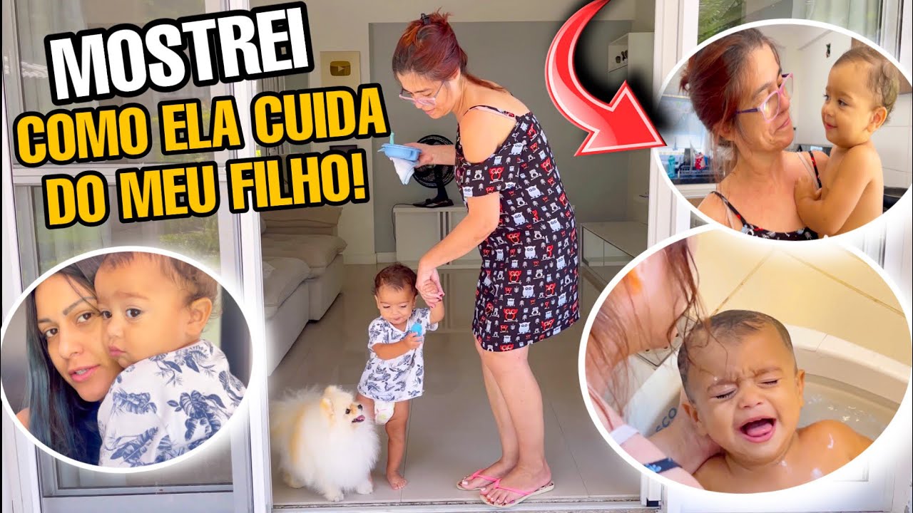 A VERDADEIRA BABÁ DO MEU FILHO CUIDANDO DELE! *mostrei tudo* 😱
