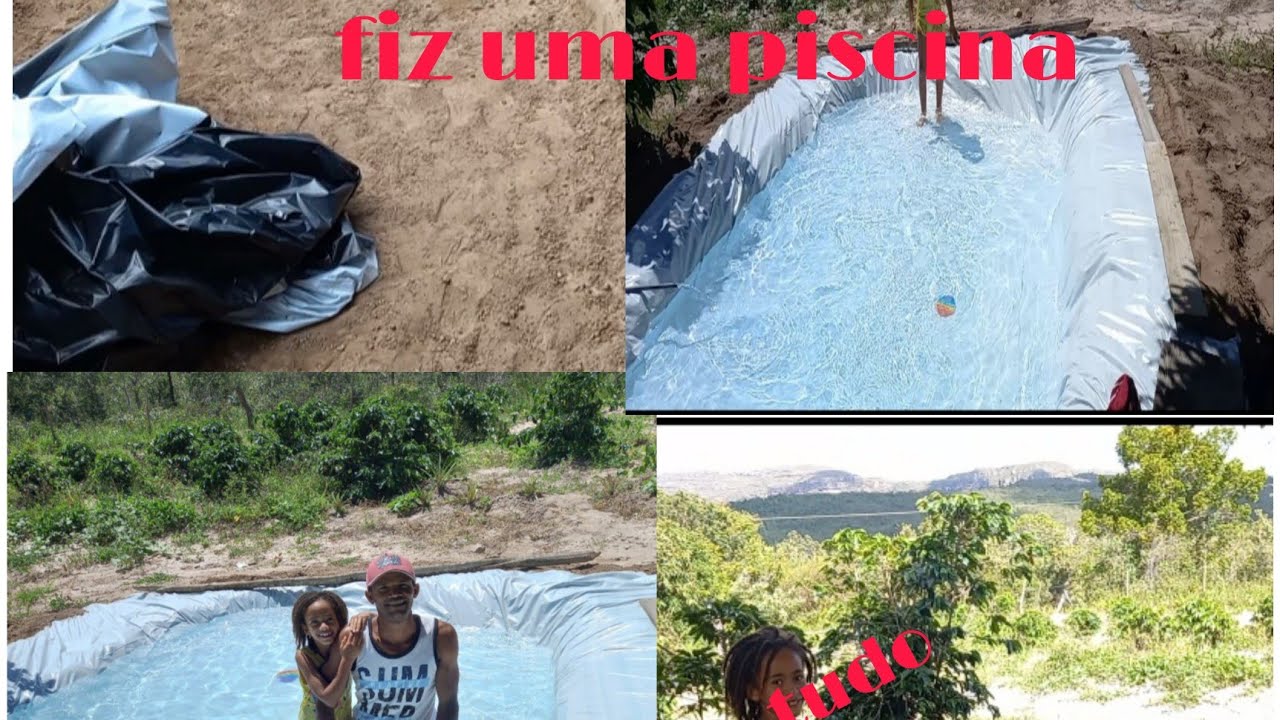 como fiz uma piscina de lona+organização da cozinha da minha mãe