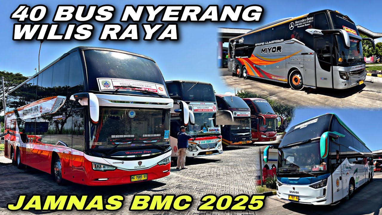 40 BUS NYERANG WILIS RAYA 😍 Agenda Tahunan Paling Meriah , Lebarannya Bismania ❗️| JAMNAS BMC 2025