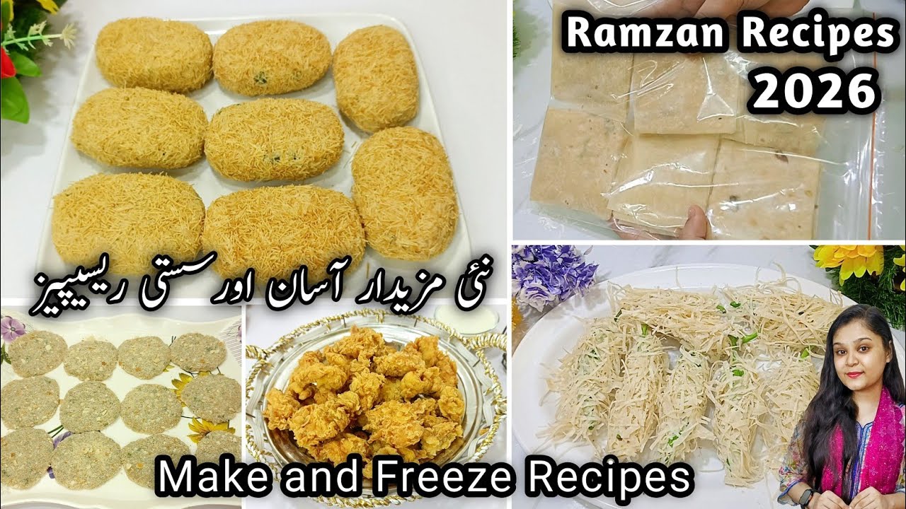 How to Make and Freeze | Ramzan Preparation 2026 | 5 Ramadan Quick Recipes by Food with Nimra 