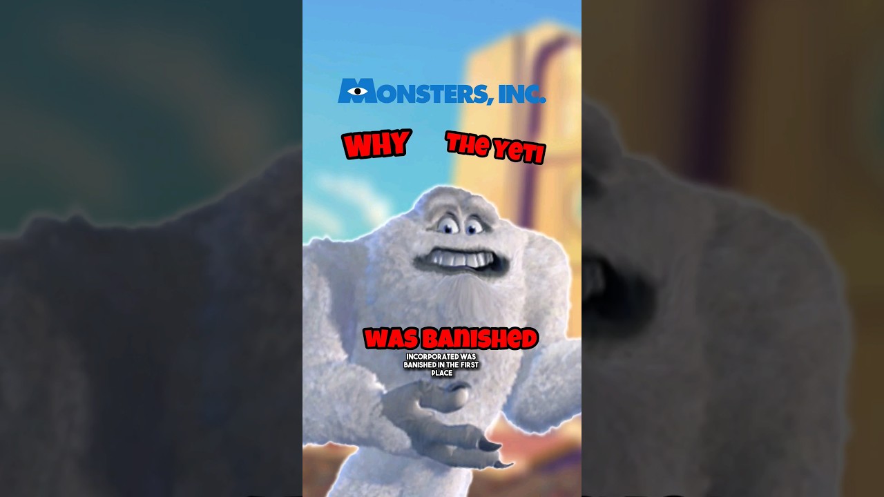 Why the Yeti was BANISHED!!? |(Monsters Inc)(Film Theory) #shorts