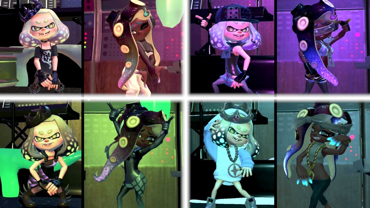 All Off the Hook's Splatfest Outfits 60FPS [Color Pulse 24] - Splatoon 3