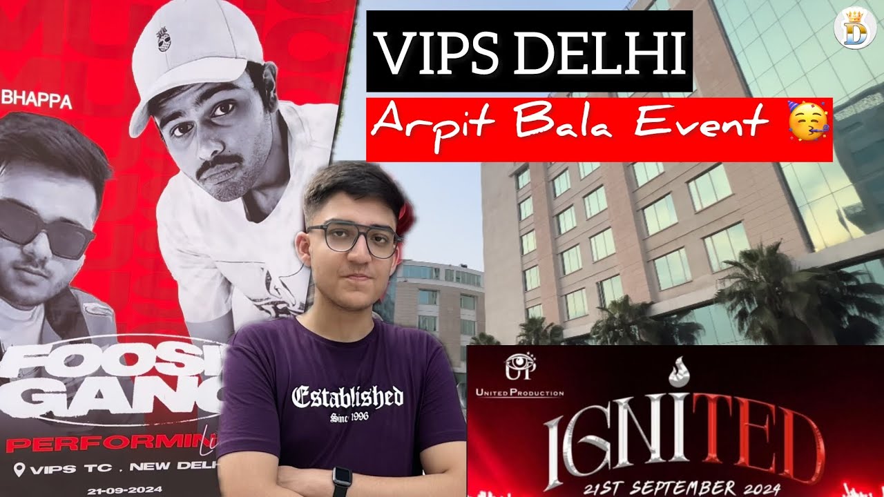 ARPIT BALA EVENT 🥳 AT VIPS 📌DELHI || Shine with DHRUV || VIPS DELHI || College Fest || Ignited