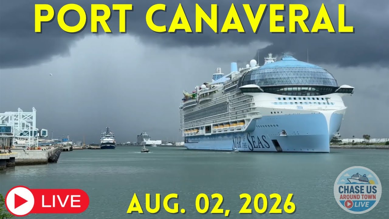 🔴 LIVE: Watching Cruise Ships Leaving Port Canaveral LIVE! (August 2, 2026)