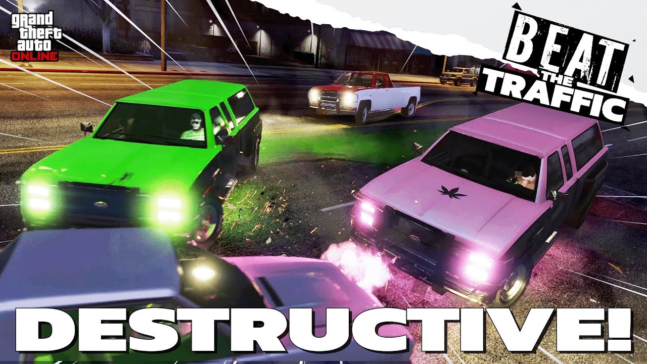 Кто сможет устроить максимально возможный хаос? | Избегите пробок | GTA